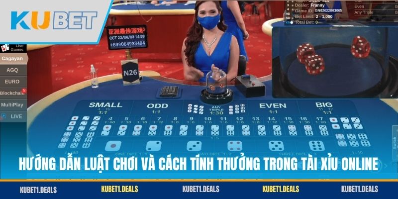Hướng dẫn luật chơi và cách tính thưởng trong Tài Xỉu online