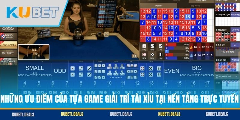 Những ưu điểm của tựa game giải trí Tài Xỉu tại nền tảng trực tuyến